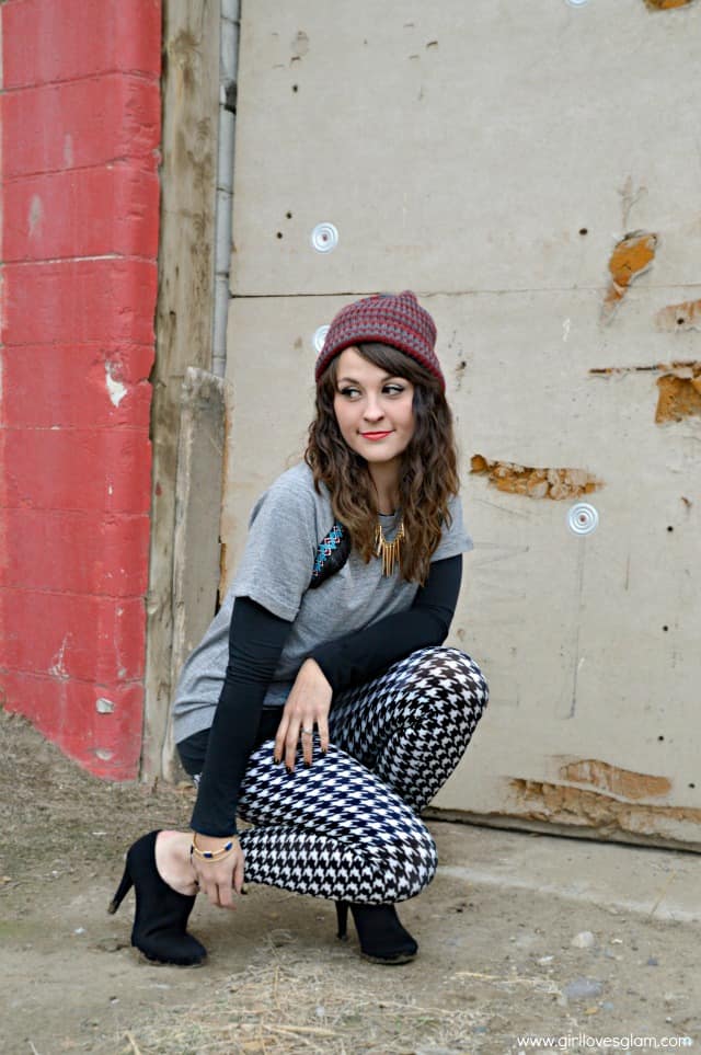 What I Wore: Layered Look with Printed Leggings and GIVEAWAY