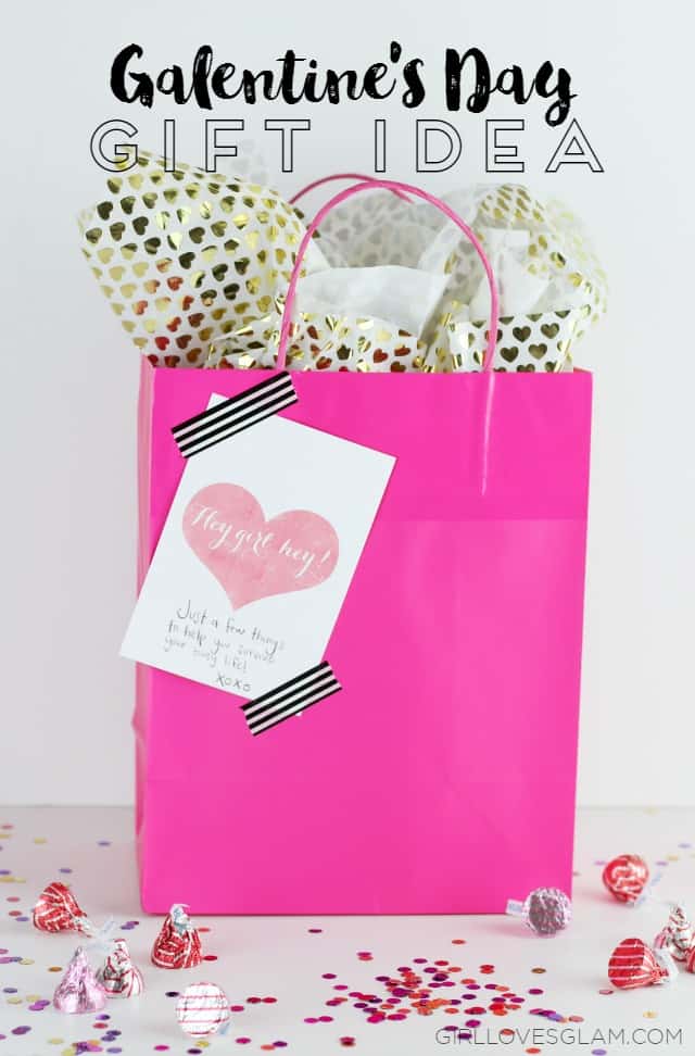 Valentine's Day “Galentine” Gift Idea and Printable Tag - Girl Loves Glam