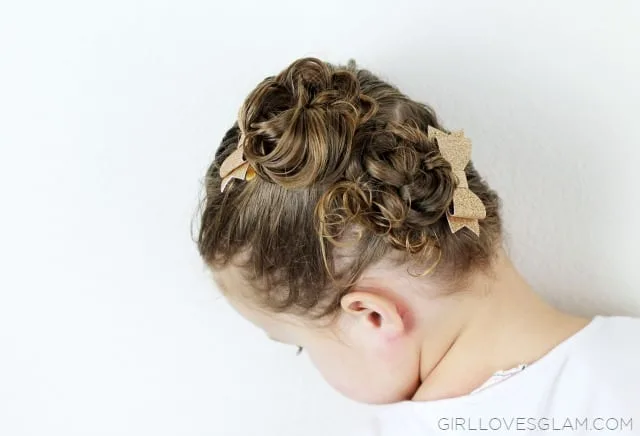Little Girl with Funny Hairstyle Stock Photo - Image of child, little:  39966238