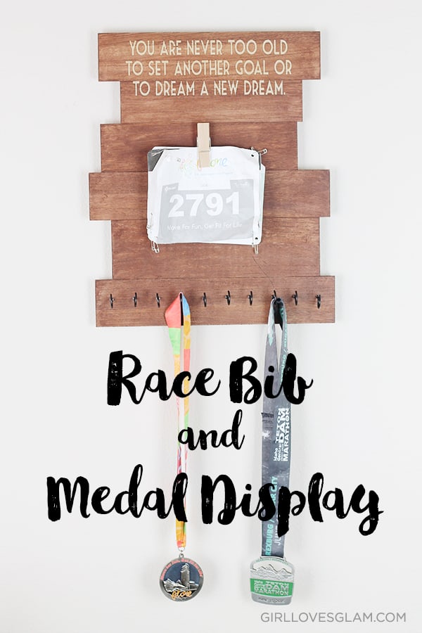 race medal and bib frame