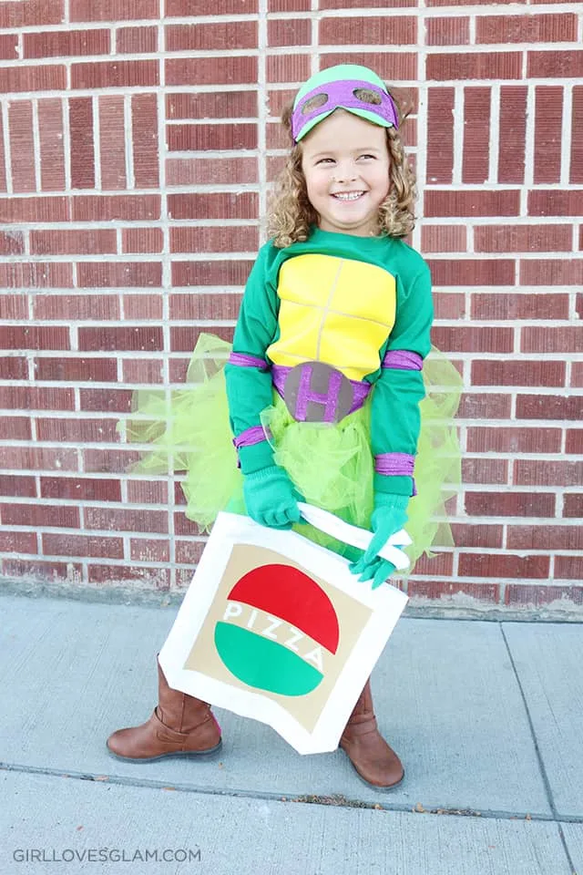  Turtle Shell Shirt KIDS DIY Halloween Costume FRONT +