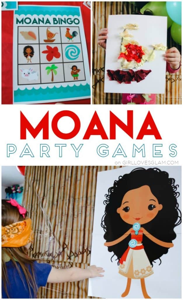 Moana Party Games and Printable Bingo - Girl Loves Glam