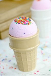 Ice Cream Cone Bath Bomb Recipe - Girl Loves Glam