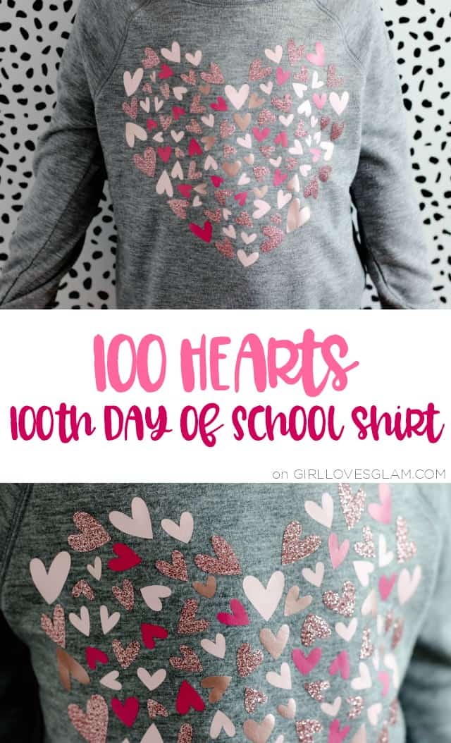 How to Make a Shirt With Many Types of Vinyl: 100 Day of School Shirt ...