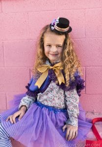 No Sew Willy Wonka Costume for Girls - Girl Loves Glam