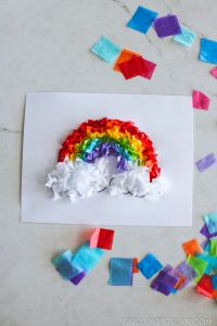 Tissue Paper Coloring Activity - Girl Loves Glam