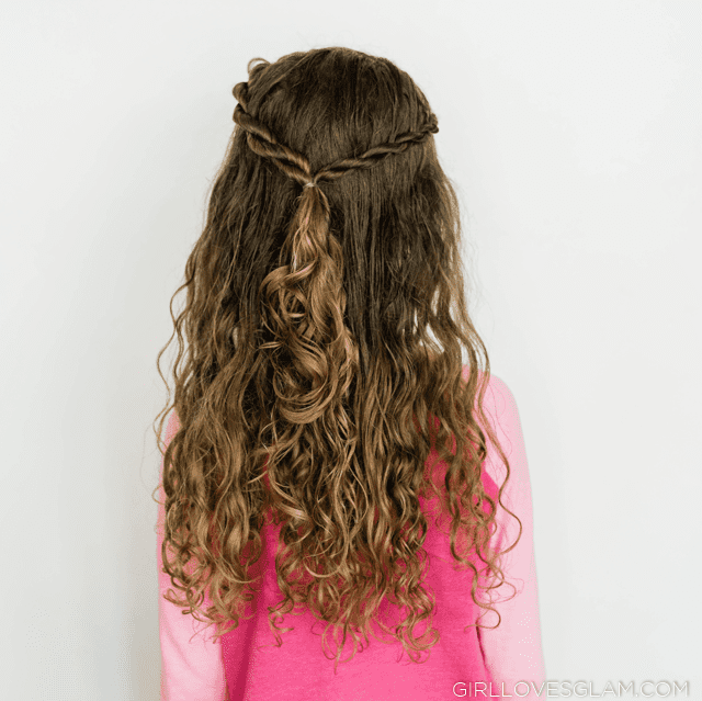 Easy Go-To Braided Hairstyle For Curly Hair | jasmeannnn - YouTube